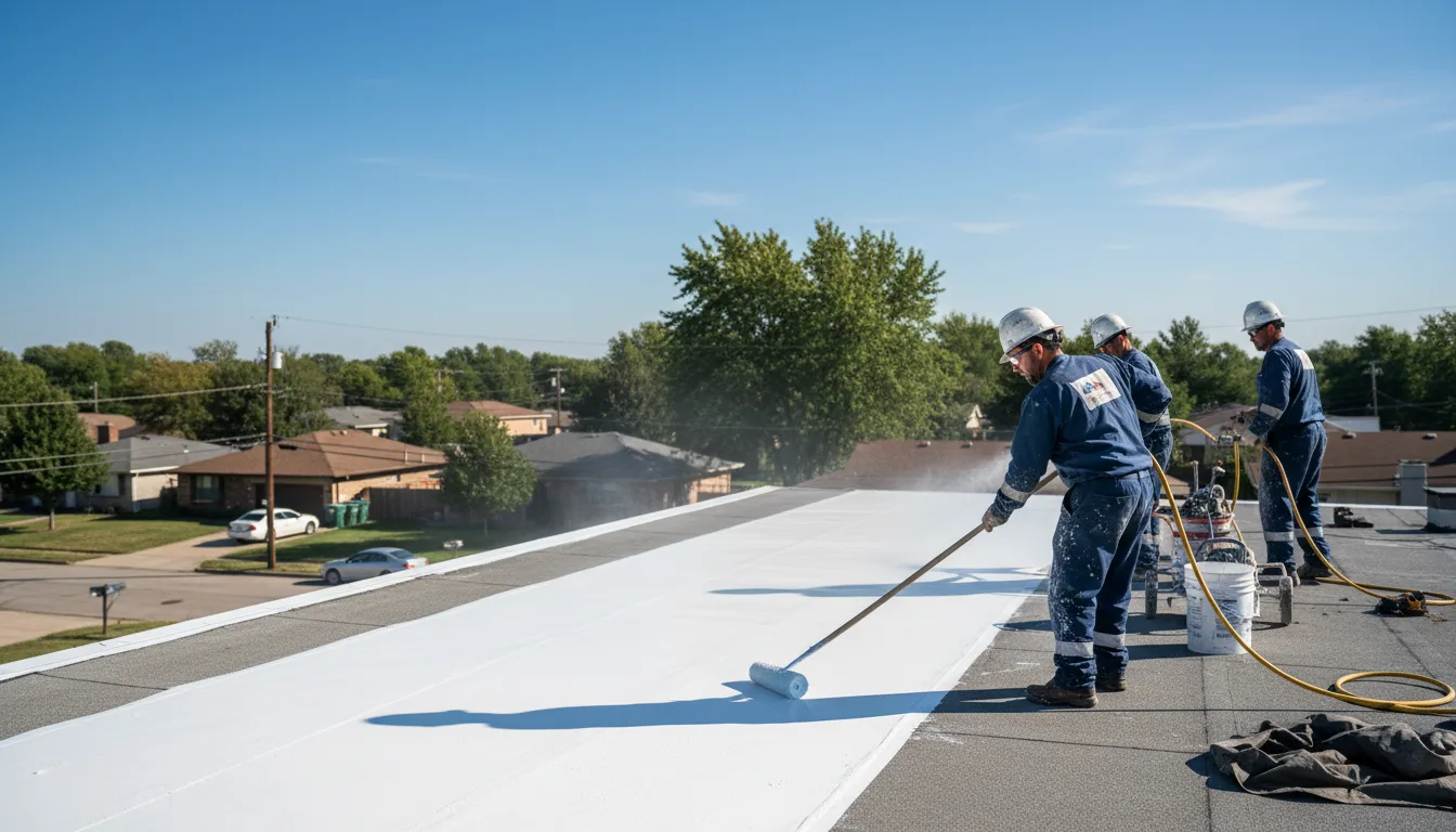 Commercial roof coating in Dublin, IN near me